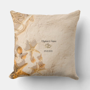 Zeeschelpen Touw Zand Kussen