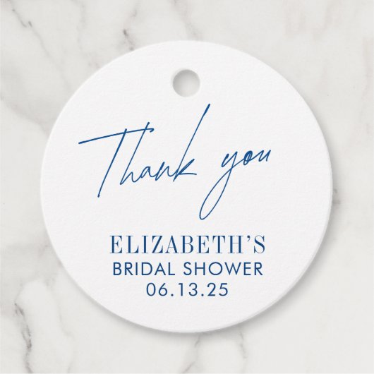 Zeeschelpen & Trouwbellen BRUIDSSUITE Bedankjes Labels (Voorkant)