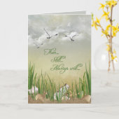 zeeschelpen trouwdag kaart (Gele Bloem)