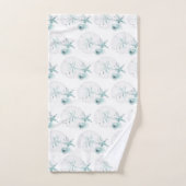 Zeeschelpen Turquoise Bad Handdoek (Handdoek)