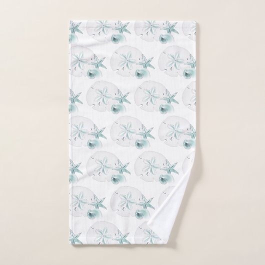 Zeeschelpen Turquoise Bad Handdoek (Handdoek)