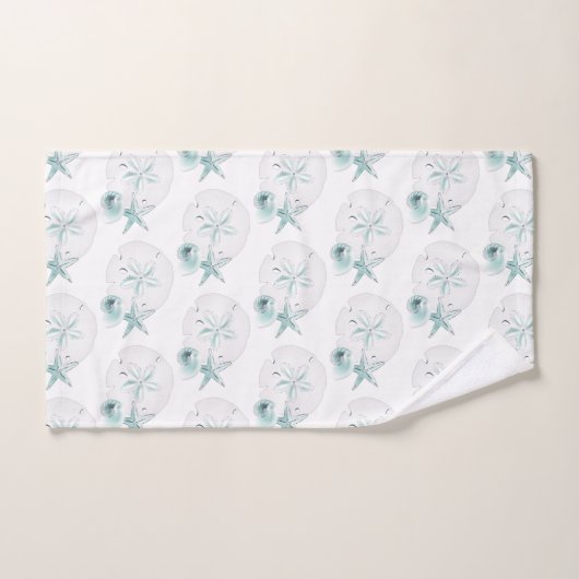 Zeeschelpen Turquoise Bad Handdoek (Handdoek)
