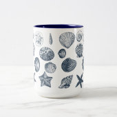 Zeeschelpen Tweekleurige Koffiemok (Center)