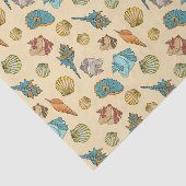 zeeschelpen van schattig strand tissuepapier (Detail)