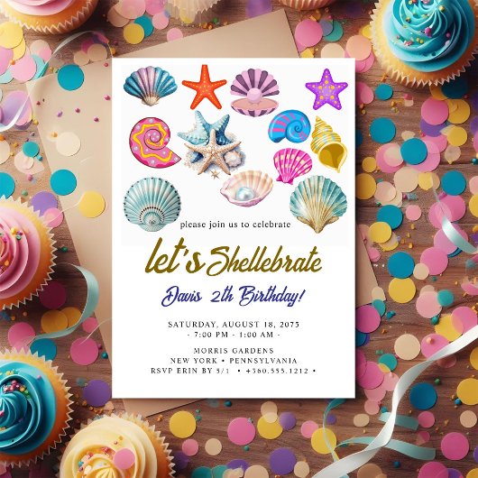 Zeeschelpen Verjaardag Kaart