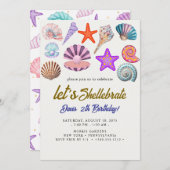Zeeschelpen Verjaardag Kaart (Voorkant / Achterkant)