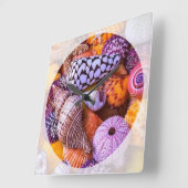 Zeeschelpen Vierkante Klok (Hoek)