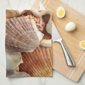 Zeeschelpen Zanddollar Theedoek (Quarter Fold)