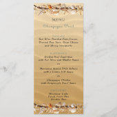 Zeeschelpen Zandzeesterren Driftwood Tropisch Menu (Voorkant)