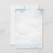 Zeeschelpen,Zee,Slingerlichten Script Ontvangst Kaart (Achterkant)