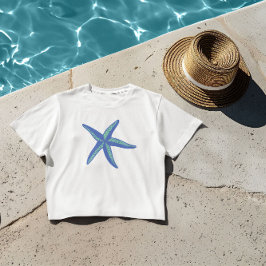 Zeeschelpen, zeehondengrafiek t-shirt