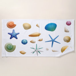 Zeeschelpen Zeeschelpen Strandlaken