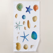 Zeeschelpen Zeeschelpen Strandlaken (Voorkant)