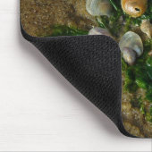 Zeeschelpen zeewier Mousepad Muismat (Hoek)
