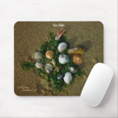 Zeeschelpen zeewier Mousepad Muismat (Met muis)