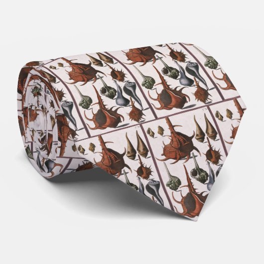  zeeschelpen, zeewier, zeewier, zeeschelpdieren stropdas