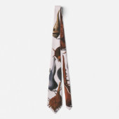  zeeschelpen, zeewier, zeewier, zeeschelpdieren stropdas (Voorkant)