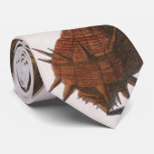  zeeschelpen, zeewier, zeewier, zeeschelpdieren stropdas (Opgerold)