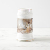 Zeeschelpen, zomerstrand Exotic Tropical Romantic Bierpul (Center)