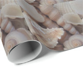Zeeschelpen, zomerstrand Exotic Tropical Romantic Cadeaupapier (Rol Hoek)