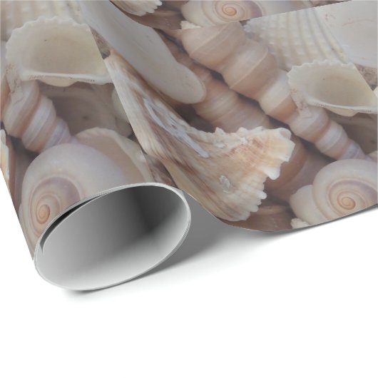 Zeeschelpen, zomerstrand Exotic Tropical Romantic Cadeaupapier (Rol Hoek)