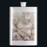Zeeschelpen, zomerstrand Exotic Tropical Romantic Heupfles<br><div class="desc">Exotic Tropical Sea Shells Collectie Photography Summer Beach Theme</div>