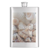 Zeeschelpen, zomerstrand Exotic Tropical Romantic Heupfles (Voorkant)