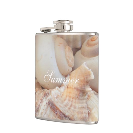 Zeeschelpen, zomerstrand Exotic Tropical Romantic Heupfles (Links)