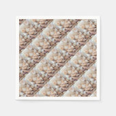Zeeschelpen, zomerstrand Exotic Tropical Romantic Servetten (Voorkant)