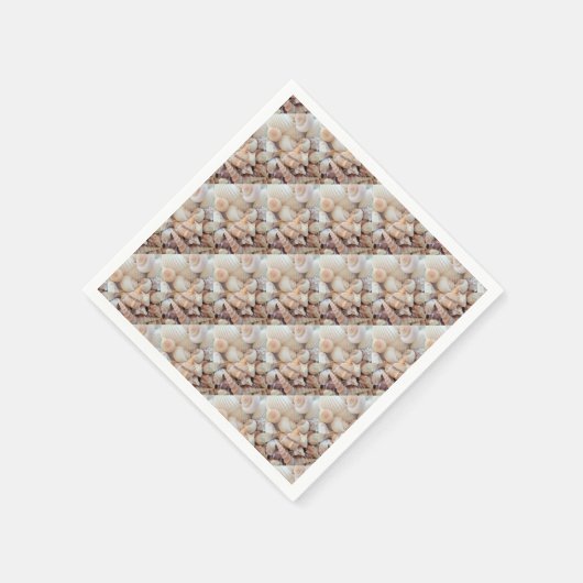 Zeeschelpen, zomerstrand Exotic Tropical Romantic Servetten (Hoek)