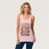 Zeeschelpen, zomerstrand Exotic Tropical Romantic Tanktop (Volledige Voorkant)