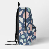 zeeschelpenpatroon bedrukte rugzak (Links)