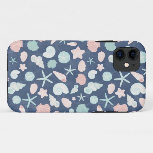 zeeschelpenpatroon Case-Mate iPhone case (Achterkant (horizontaal))