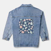 zeeschelpenpatroon denim jacket (Achterkant)