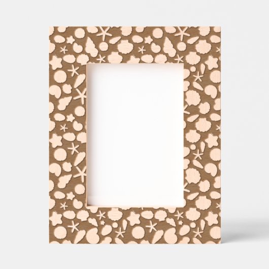 zeeschelpenpatroon gegraveerde lijstjes (Voorkant)