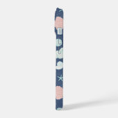 zeeschelpenpatroon iPhone 15 case (Linkerkant)