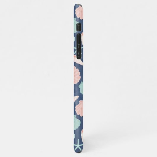 zeeschelpenpatroon iPhone hoesje (Linkerkant)