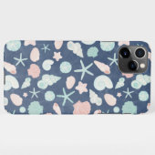 zeeschelpenpatroon iPhone hoesje (Achterkant horizontaal)