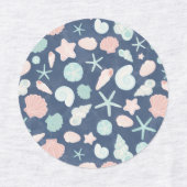 zeeschelpenpatroon labels (Design 1)