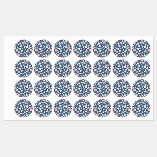 zeeschelpenpatroon labels (Vel)