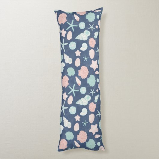 zeeschelpenpatroon lichaamskussen (Achterkant (Verticaal))