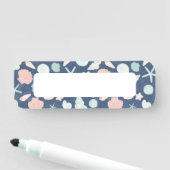 zeeschelpenpatroon naamplaatje (In situ)