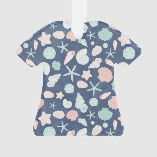 zeeschelpenpatroon ornament (voorkant)