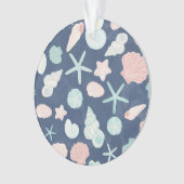 zeeschelpenpatroon ornament (voorkant)