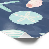zeeschelpenpatroon perfect poster (Hoek)