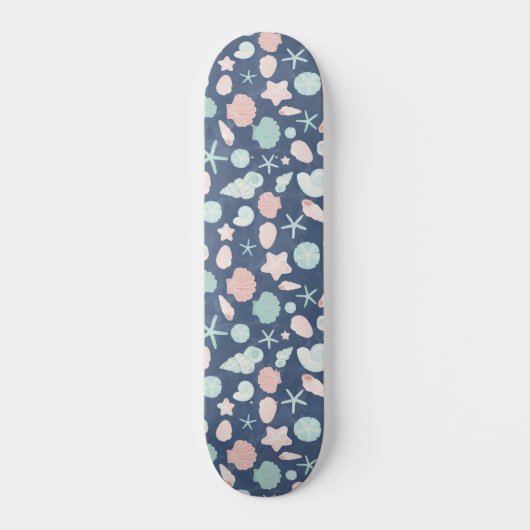 zeeschelpenpatroon persoonlijk skateboard (Voorkant)