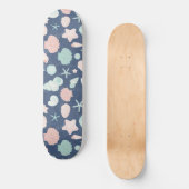 zeeschelpenpatroon persoonlijk skateboard (Voorkant)