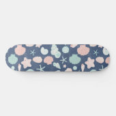 zeeschelpenpatroon persoonlijk skateboard (Horizontaal)