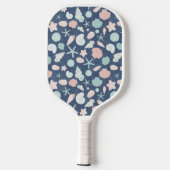 zeeschelpenpatroon pickleball paddle (Achterkant)