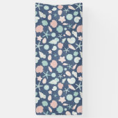 zeeschelpenpatroon spandoek (Verticaal)